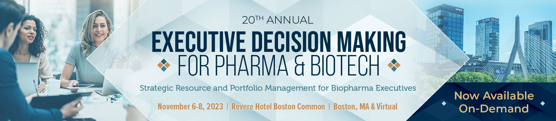 Executive Decision Making For Pharma & BioTech - Novermber 6-8, 2023